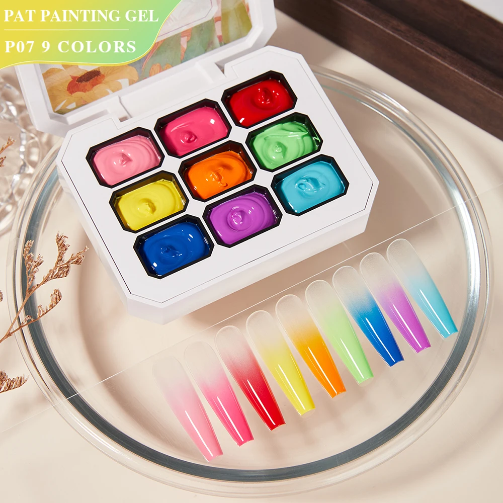 Vendeeni 9 Grid Summer Rainbow Colors Patting Painting Gel Nail Polish UV Soak Off Gel Varnish Gradient Effect Pat Gel Lacquer
Vendeeni 9 Grid Summer Rainbow Colors Patting Painting Gel Nail Polish UV Soak Off Gel Varnish Gradient Effect Pat Gel Lacquer