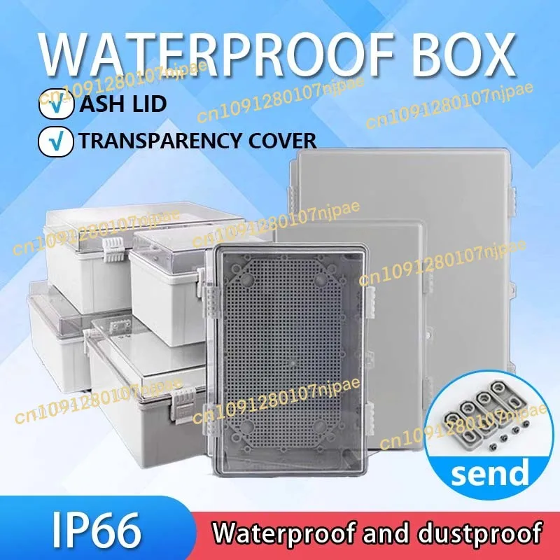 IP66 Водонепроницаемый ABS ПК Пластиковая электронная распределительная коробка с петлевой пряжкой Защитный корпус Открытый уплотнитель Корпус питания Распределительная коробка
IP66 Водонепроницаемый ABS ПК Пластиковая электронная распределительная коробка с петлевой пряжкой Защитный корпус Открытый уплотнитель Корпус питания Распределительная коробка