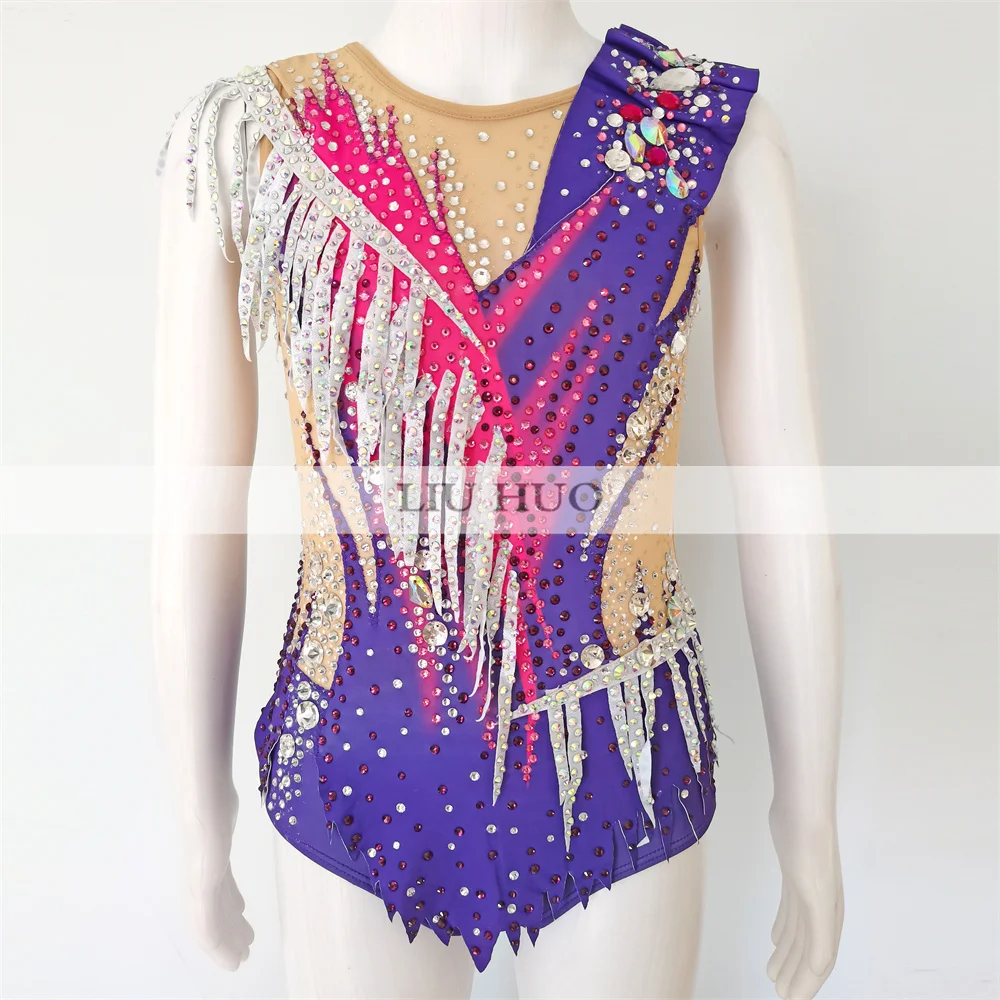 LIUHUO Rhythmic Gymnastics Leotard Customize Adult Women Girl Costume Performance Competition Dance Dress Purple Lace Kid
LIUHUO Rhythmic Gymnastics Leotard Customize Adult Women Girl Costume Performance Competition Dance Dress Purple Lace Kid