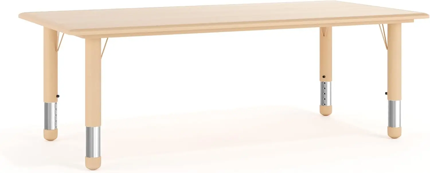 Регулируемый детский стол для занятий в классе и дома, пластиковый детский стол на 6 мест, натуральный цвет
Регулируемый детский стол для занятий в классе и дома, пластиковый детский стол на 6 мест, натуральный цвет