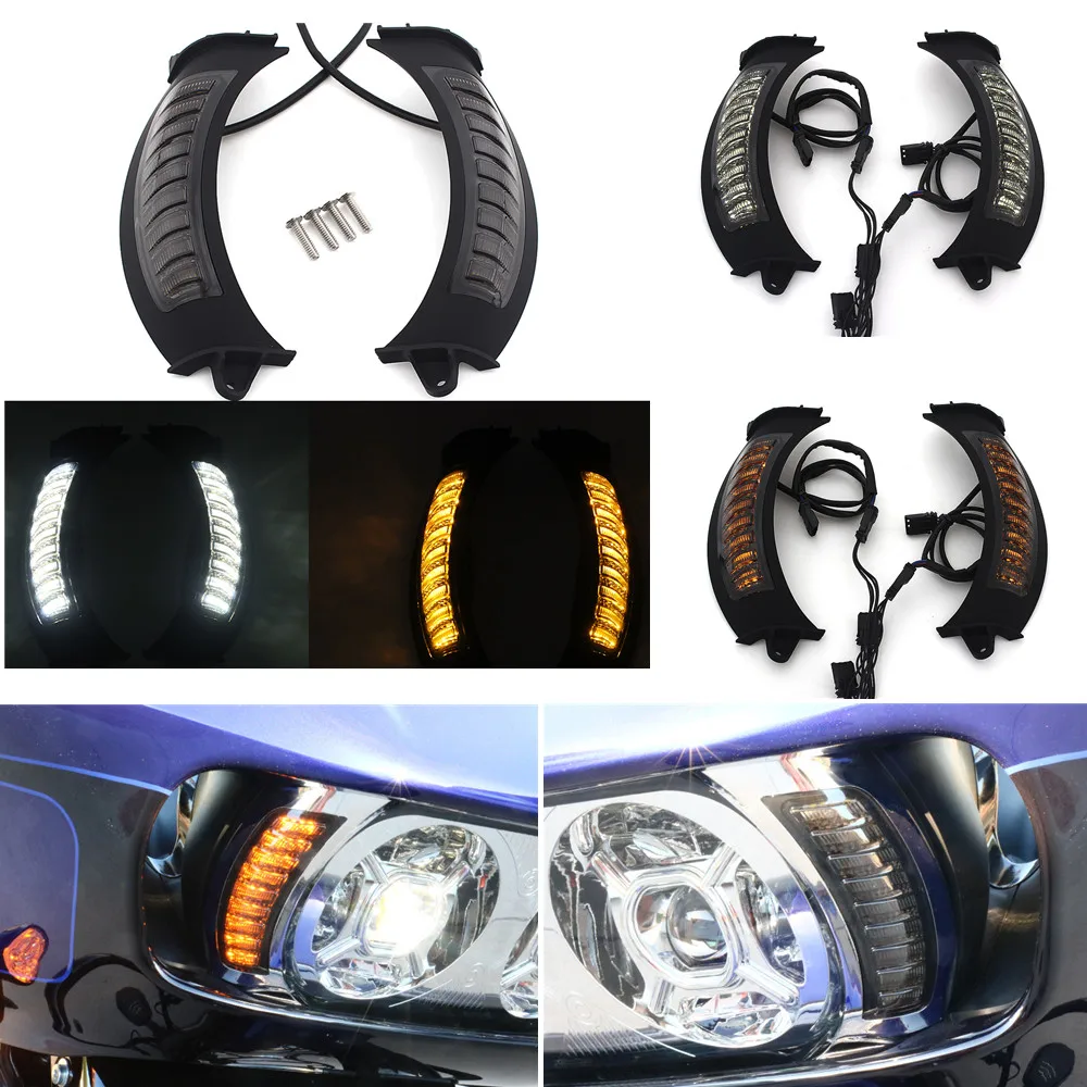 Motorcycle Amber / White LED Running Turn Signal Lights For Harley Touring Road Glide FLTRX FLTRU 14-20 direccionales para moto
Motorcycle Amber / White LED Running Turn Signal Lights For Harley Touring Road Glide FLTRX FLTRU 14-20 direccionales para moto