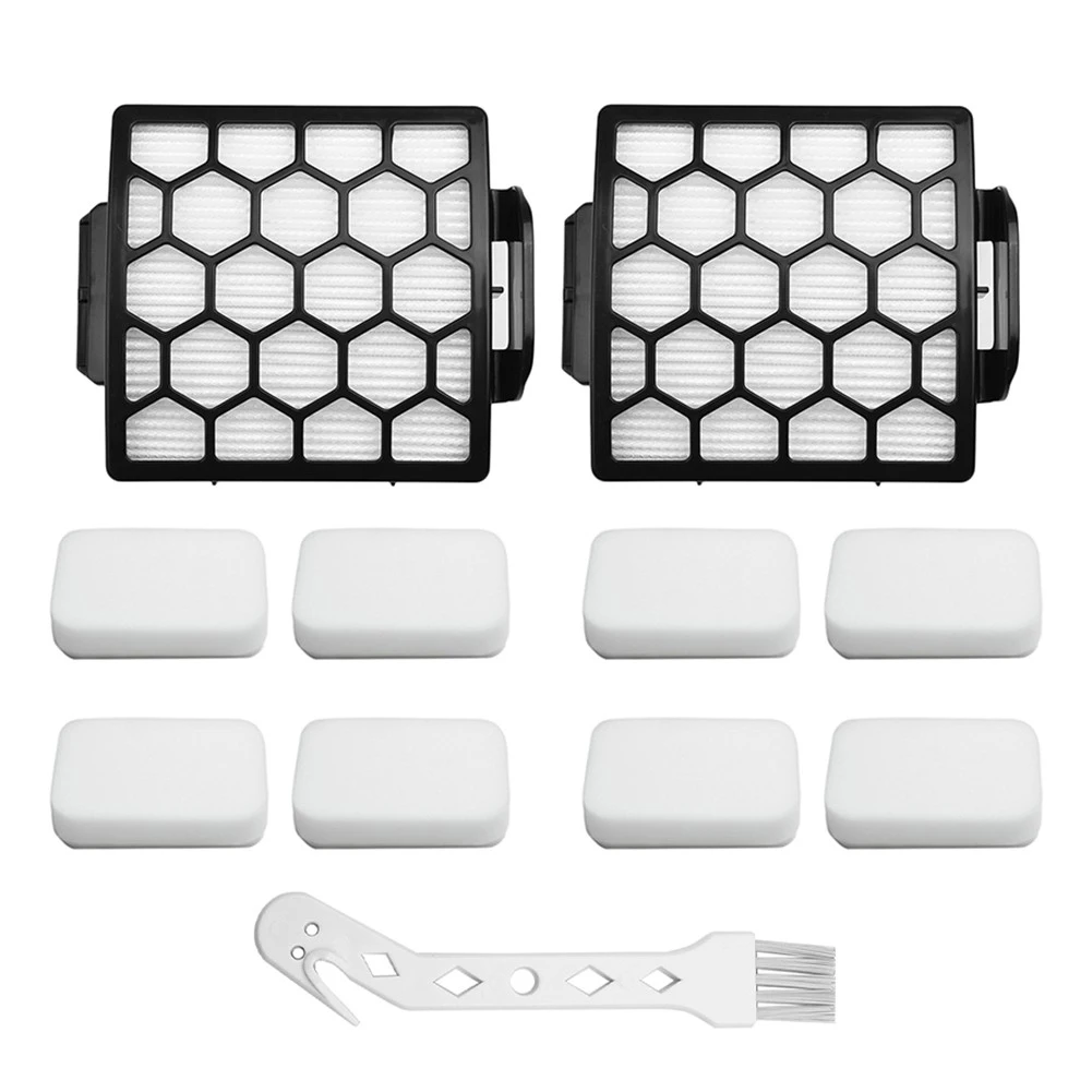 Filter Kit Compatible with For Shark Vacuums Models ZU60 ZU62 NV255 & NV150 Includes 2 HEPA and 8 Foam + Felt Filters
Filter Kit Compatible with For Shark Vacuums Models ZU60 ZU62 NV255 & NV150 Includes 2 HEPA and 8 Foam + Felt Filters