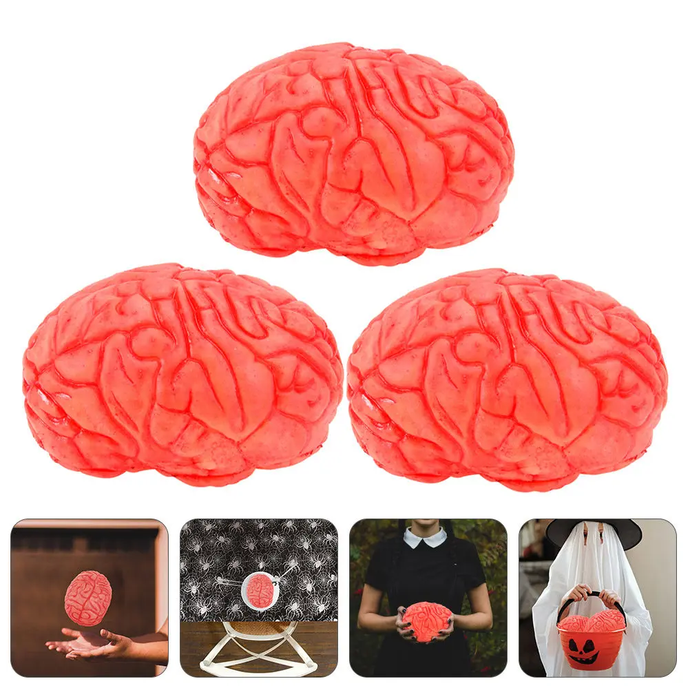 3Pcs Realistic Fake Human Brains Vinyl Halloween Brains Decor Scary Party Prop for Haunted House Theme Parties Festive
3Pcs Realistic Fake Human Brains Vinyl Halloween Brains Decor Scary Party Prop for Haunted House Theme Parties Festive
