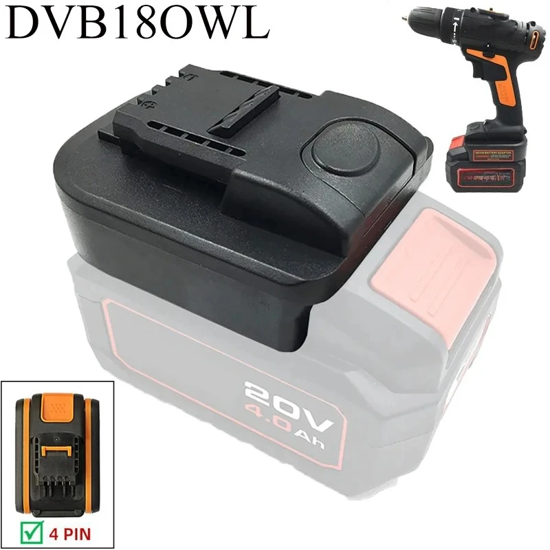 Battery Adapter Converter DVB18OWL Compatible for Worx 20V Li-Ion Battery Tool Orange Model for Devon 20V Lithium-Ion Batteries
Battery Adapter Converter DVB18OWL Compatible for Worx 20V Li-Ion Battery Tool Orange Model for Devon 20V Lithium-Ion Batteries