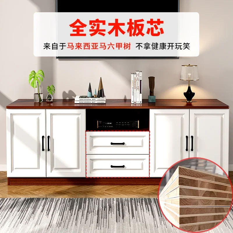 Solid wood TV cabinet simple modern small apartment 2025 new living room storage floor cabinet bedroom high TV cabinet
Solid wood TV cabinet simple modern small apartment 2025 new living room storage floor cabinet bedroom high TV cabinet