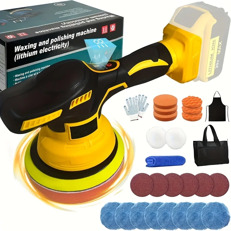 Cordless Car Polisher for Dewalt 20V Battery, Polisher And Damper, 6 Variable Speeds, Up to 6800 Rpm, Cordless Polisher for Car Detailing/polishing/waxing (battery Not Included). A Perfect New Year's Gift Or Christmas Present for Men And Husbands.
Cordless Car Polisher for Dewalt 20V Battery, Polisher And Damper, 6 Variable Speeds, Up to 6800 Rpm, Cordless Polisher for Car Detailing/polishing/waxing (battery Not Included). A Perfect New Year's Gift Or Christmas Present for Men And Husbands.