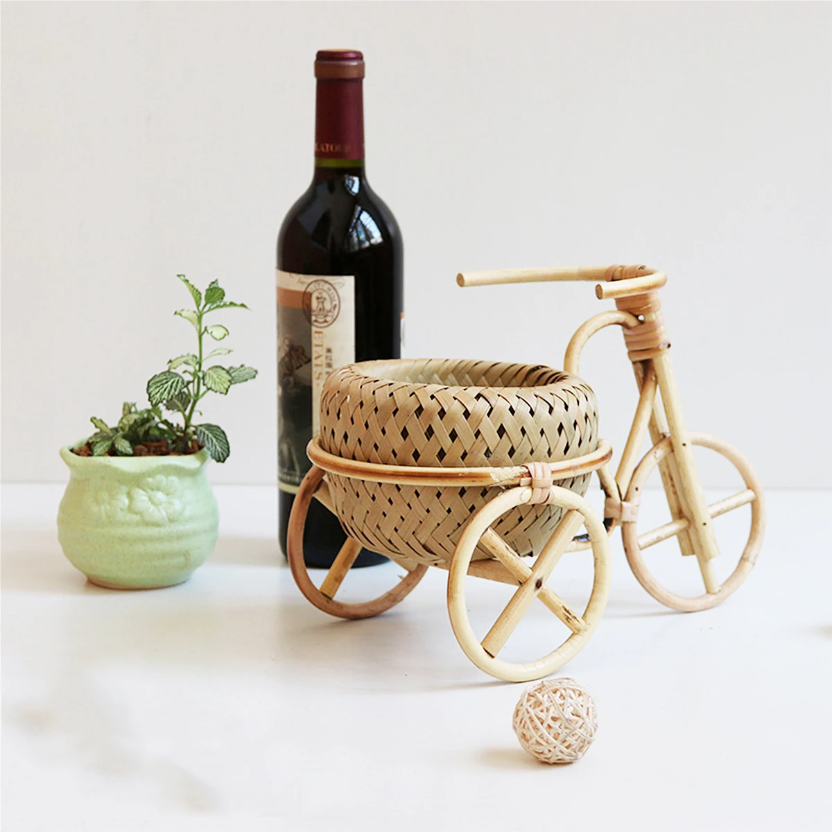 Woven Bicycle Basket Wicker Lid Bamboo H made Desk Decor Mini Rattan Craft Storage Snacks Fruits Safe Longlasting
Woven Bicycle Basket Wicker Lid Bamboo H made Desk Decor Mini Rattan Craft Storage Snacks Fruits Safe Longlasting