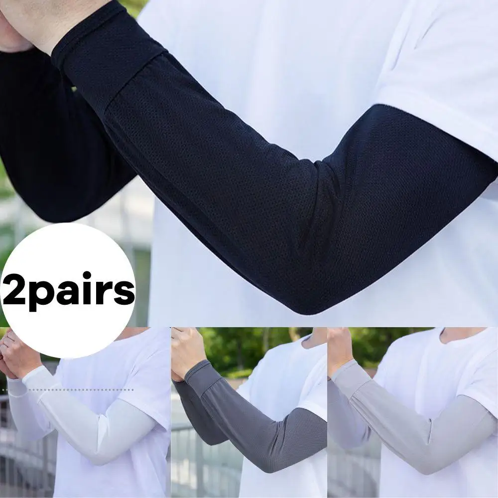 2Pairs Ice Silk Sun Protection Arm Covers Unisex Elbow Cover Outdoor Cycling Running Fishing Driving Cool Anti-UV Arm Sleeves
2Pairs Ice Silk Sun Protection Arm Covers Unisex Elbow Cover Outdoor Cycling Running Fishing Driving Cool Anti-UV Arm Sleeves