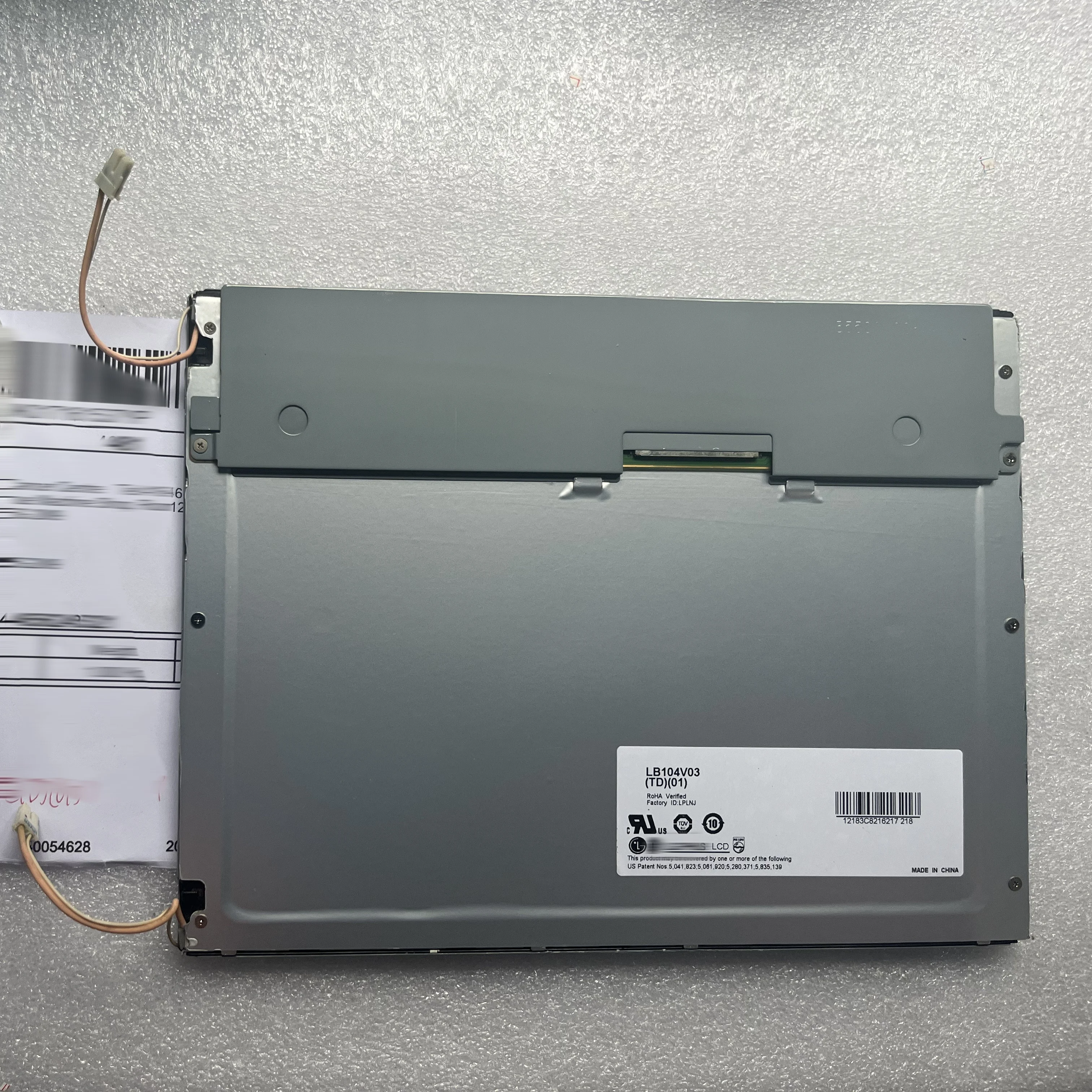 10.4-inch LB104V03TD01 Zhenxiong AI11 injection molding machine industrial LCD screen
10.4-inch LB104V03TD01 Zhenxiong AI11 injection molding machine industrial LCD screen