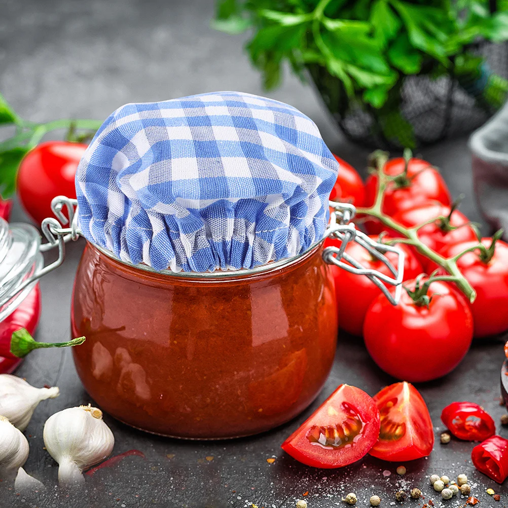 5Pcs Reusable Glass Jar Covers Polyester Cotton Sourdough Covers for Bread Fermentation Proofing Starter Jar Replacement Lid
5Pcs Reusable Glass Jar Covers Polyester Cotton Sourdough Covers for Bread Fermentation Proofing Starter Jar Replacement Lid