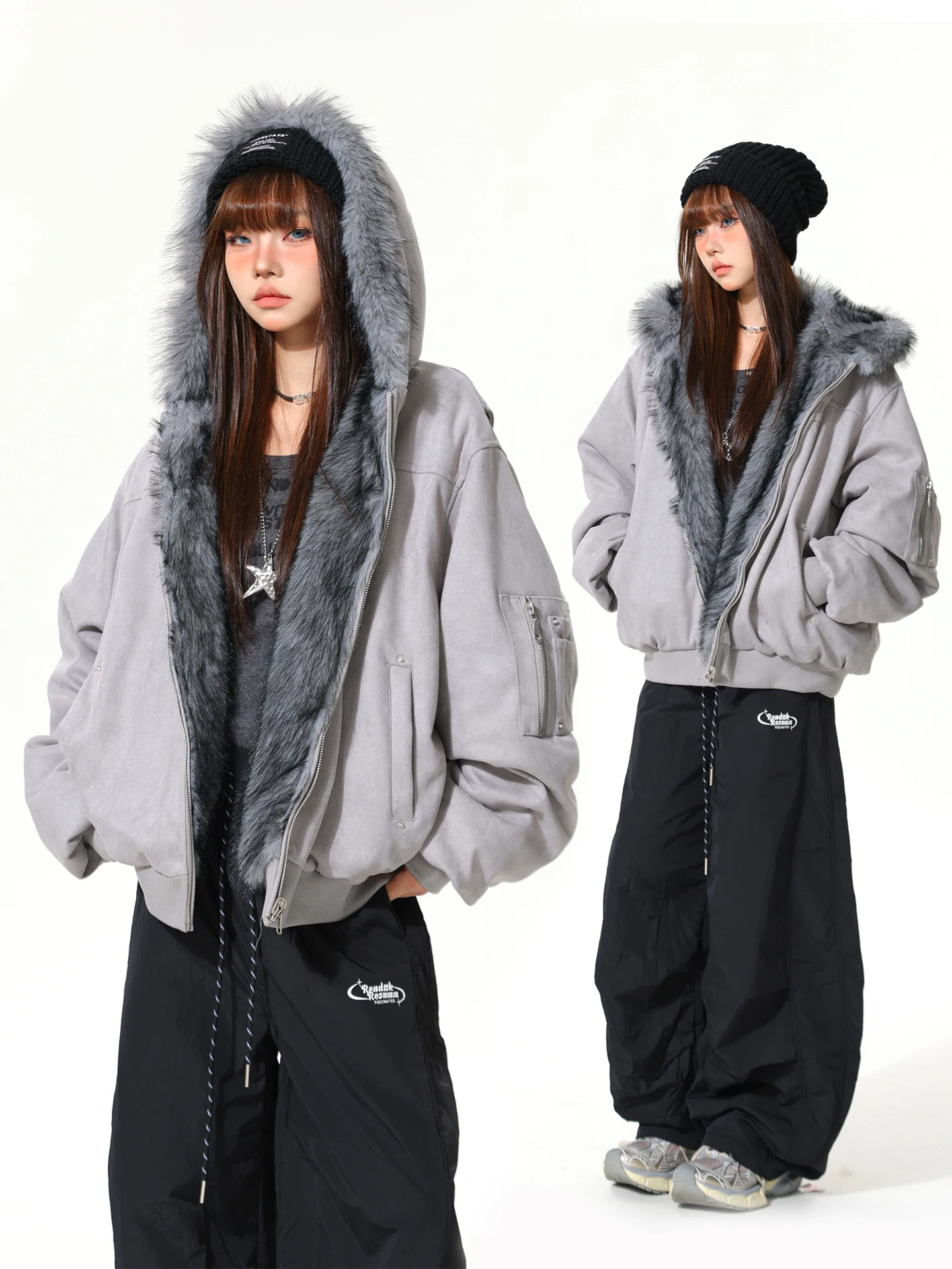 AONW American Retro Suede Fur Jaet Women's Double-Sided Wearable Warm Cotton Coat Environmentally Friendly Fur Coat
AONW American Retro Suede Fur Jaet Women's Double-Sided Wearable Warm Cotton Coat Environmentally Friendly Fur Coat