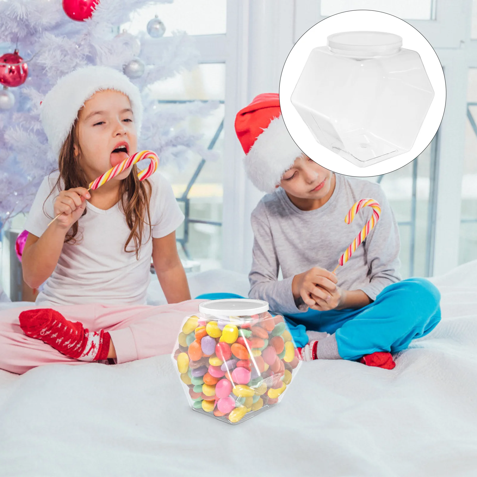 Hexagonal Cookie Jar Small Candy Jars Transparent Dry Snack Holder for Mini Items
Hexagonal Cookie Jar Small Candy Jars Transparent Dry Snack Holder for Mini Items