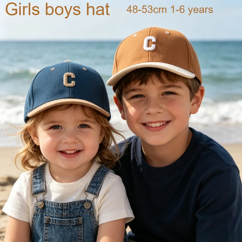 Boys Hat 48-53cm 1-6 Years Girls Kids Baseball Cap C Letter Flat Brim Hat Cotton Sun Hat Summer Outdoor Travel Kindergarten
Boys Hat 48-53cm 1-6 Years Girls Kids Baseball Cap C Letter Flat Brim Hat Cotton Sun Hat Summer Outdoor Travel Kindergarten