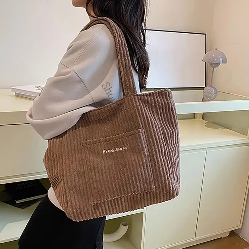 Women's Corduroy Shoulder Bag Casual Purse Top Handle Bags Underarm Handbag 066F
Women's Corduroy Shoulder Bag Casual Purse Top Handle Bags Underarm Handbag 066F