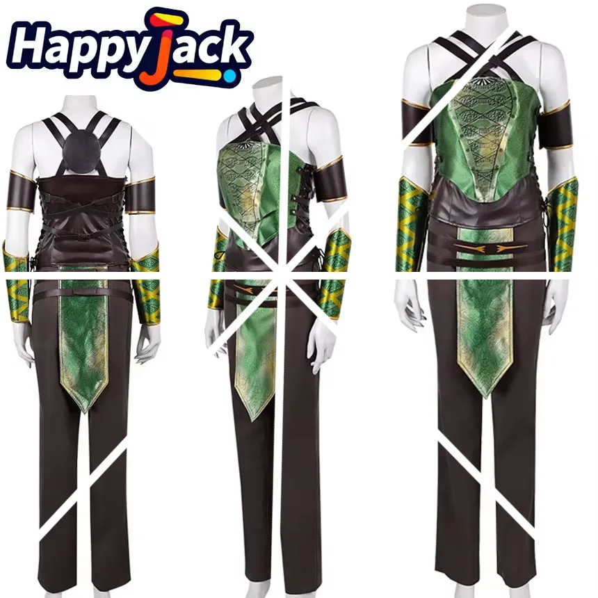 Adult Women Cosplay Jade Costume Game Mortal Kombat 2 Fantasia Top Pants Belt Set Halloween Carnival Party Clothing Suits
Adult Women Cosplay Jade Costume Game Mortal Kombat 2 Fantasia Top Pants Belt Set Halloween Carnival Party Clothing Suits