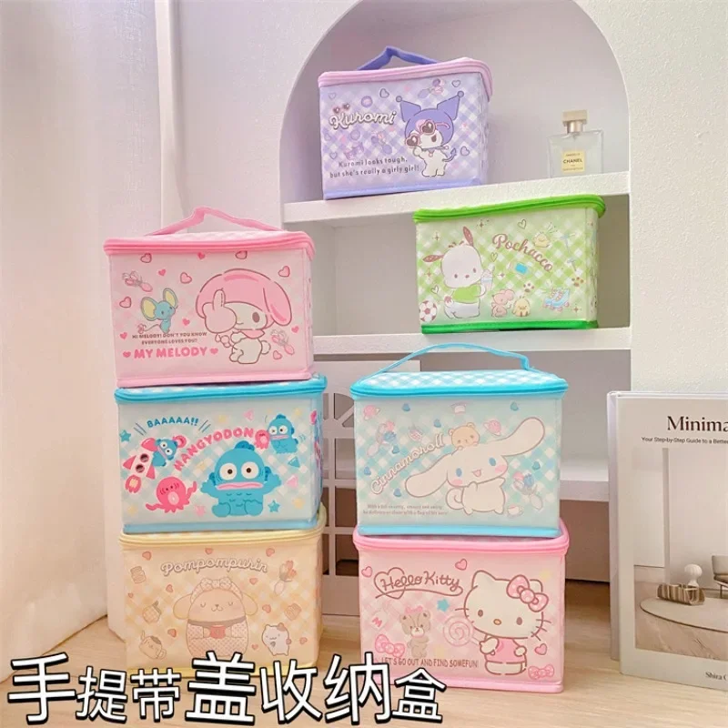 Sanrio Hello Kitty Desktop Storage Box Kawaii Kuromi Melody Foldable Storage Basket Lid Divided Sorting Boxs Sundry Organizer
Sanrio Hello Kitty Desktop Storage Box Kawaii Kuromi Melody Foldable Storage Basket Lid Divided Sorting Boxs Sundry Organizer