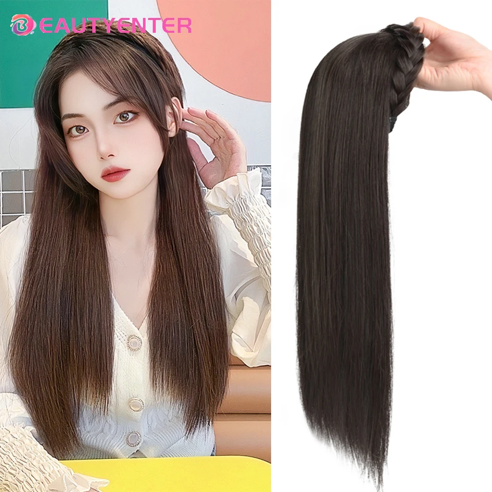 Женский синтетический парик, плетеные ленты для волос, модные косы, аксессуары для волос, женская богемная натуральная повязка на голову, эластичная для вечеринки
Женский синтетический парик, плетеные ленты для волос, модные косы, аксессуары для волос, женская богемная натуральная повязка на голову, эластичная для вечеринки