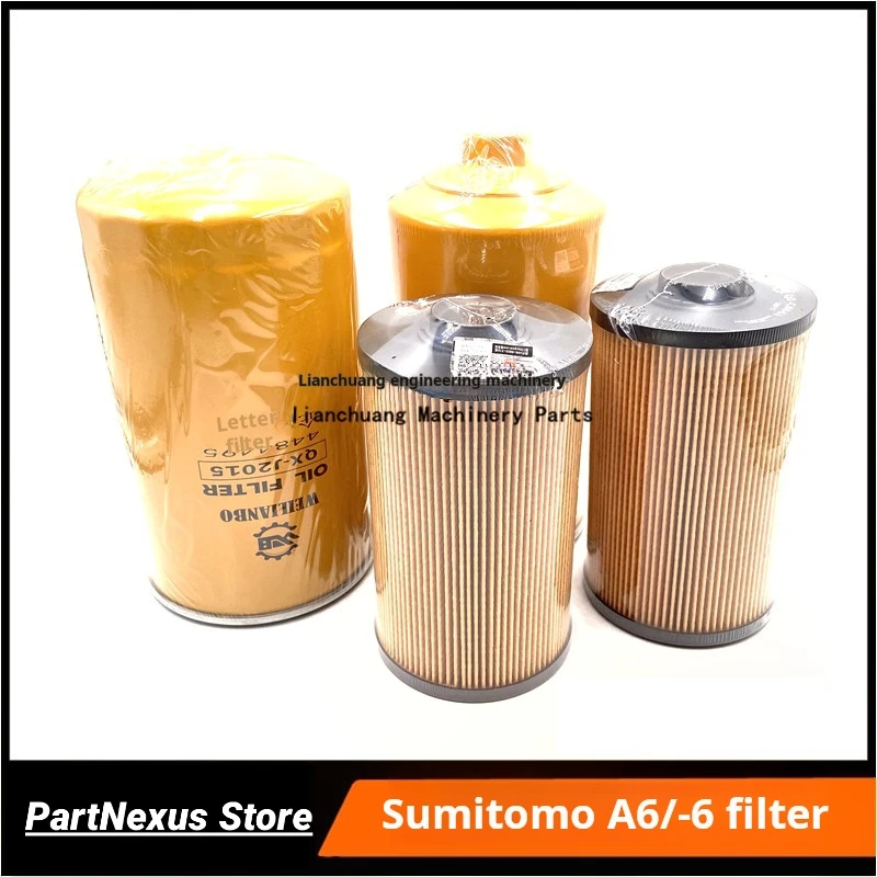 Масляный фильтр для дизельной топливной решетки Sumitomo SH200 210 220 240-6/A6Air, аксессуары для экскаватора
Масляный фильтр для дизельной топливной решетки Sumitomo SH200 210 220 240-6/A6Air, аксессуары для экскаватора
