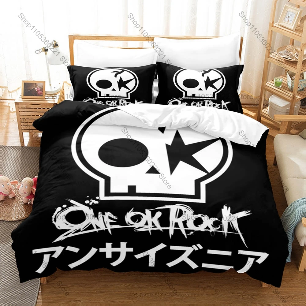 O-One Ok Rock Duvet Cover + 2 Pillowcases, Rock Band Print Bedding Set Soft Fabric for Music Fans Decor & Gift
O-One Ok Rock Duvet Cover + 2 Pillowcases, Rock Band Print Bedding Set Soft Fabric for Music Fans Decor & Gift