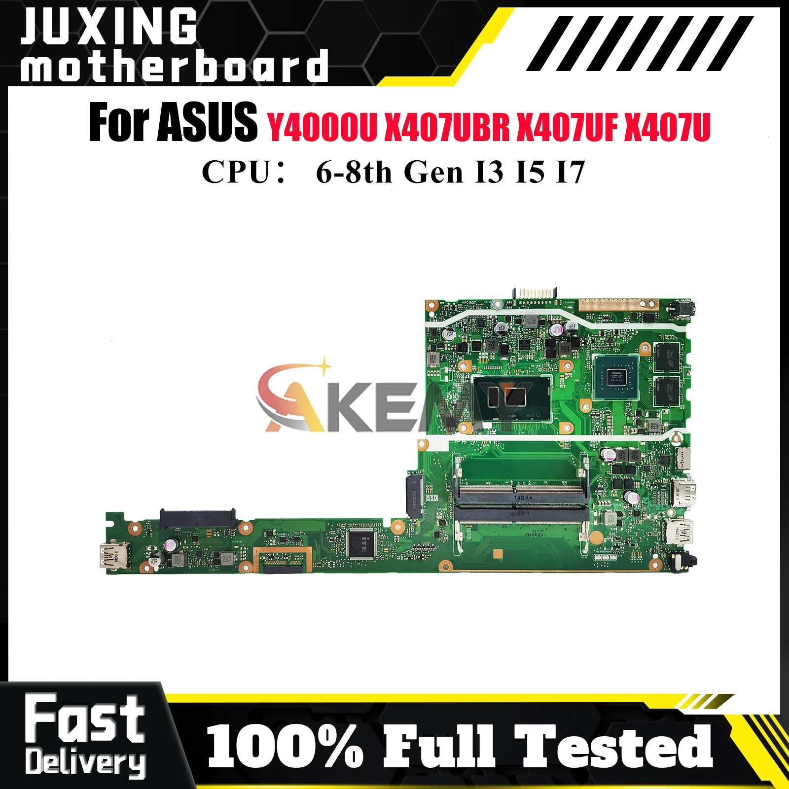 X407UB Материнская плата для ноутбука ASUS VivoBook X407UV X407UF X407UBR X407UAR Y4000U X407UB A407U X407U F407U Материнская плата I3 I5 I7 CPU
X407UB Материнская плата для ноутбука ASUS VivoBook X407UV X407UF X407UBR X407UAR Y4000U X407UB A407U X407U F407U Материнская плата I3 I5 I7 CPU