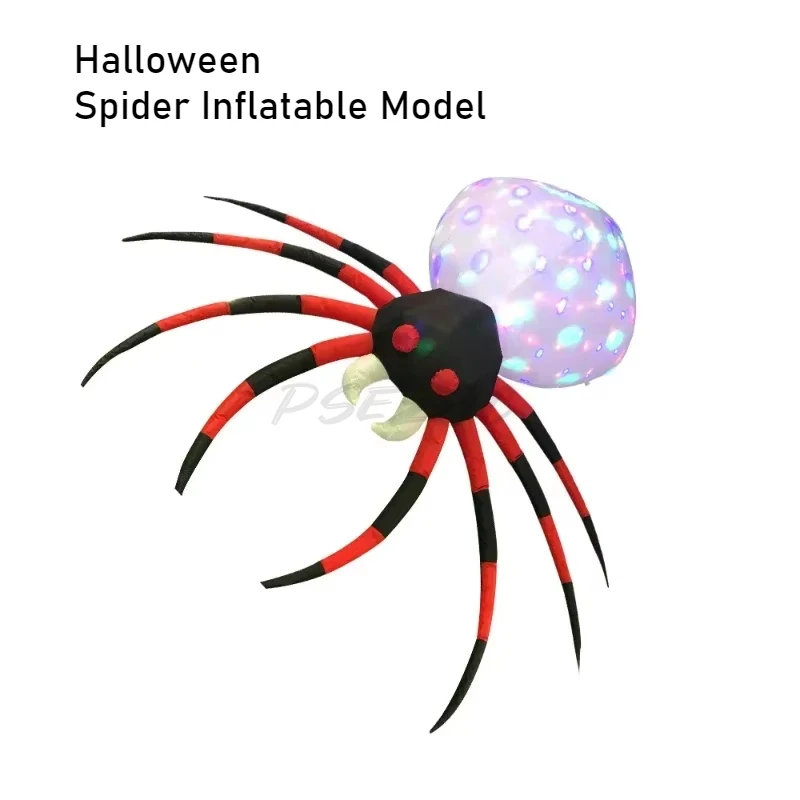 2.4 Meter Halloween Spider Inflatable Model Funny Ghost Festival Home Courtyard Decoration with Rotating Color Light
2.4 Meter Halloween Spider Inflatable Model Funny Ghost Festival Home Courtyard Decoration with Rotating Color Light