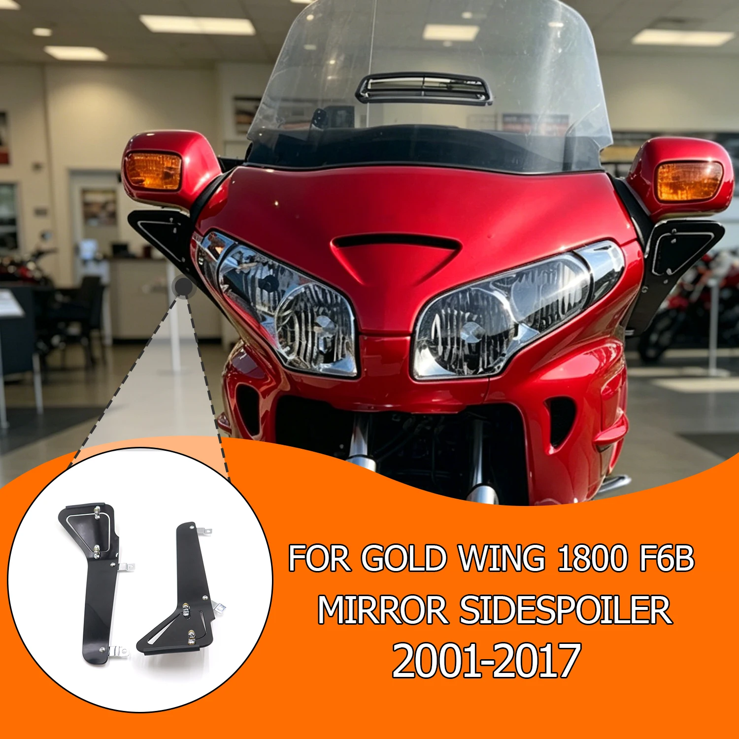 For HONDA Goldwing Gold Wing GL 1800 F6B 2001-2017 Motorcycle Adjustable Side Spoilers Wing Air Guard Windshield Deflectors
For HONDA Goldwing Gold Wing GL 1800 F6B 2001-2017 Motorcycle Adjustable Side Spoilers Wing Air Guard Windshield Deflectors