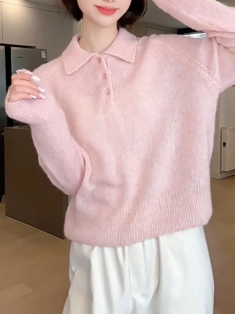 Korean Sle Soft Collar Knitwear Autumn New plus Size Faionable Slimming Versatile Women's Top Snow Dr Woolen Long Sve
Korean Sle Soft Collar Knitwear Autumn New plus Size Faionable Slimming Versatile Women's Top Snow Dr Woolen Long Sve