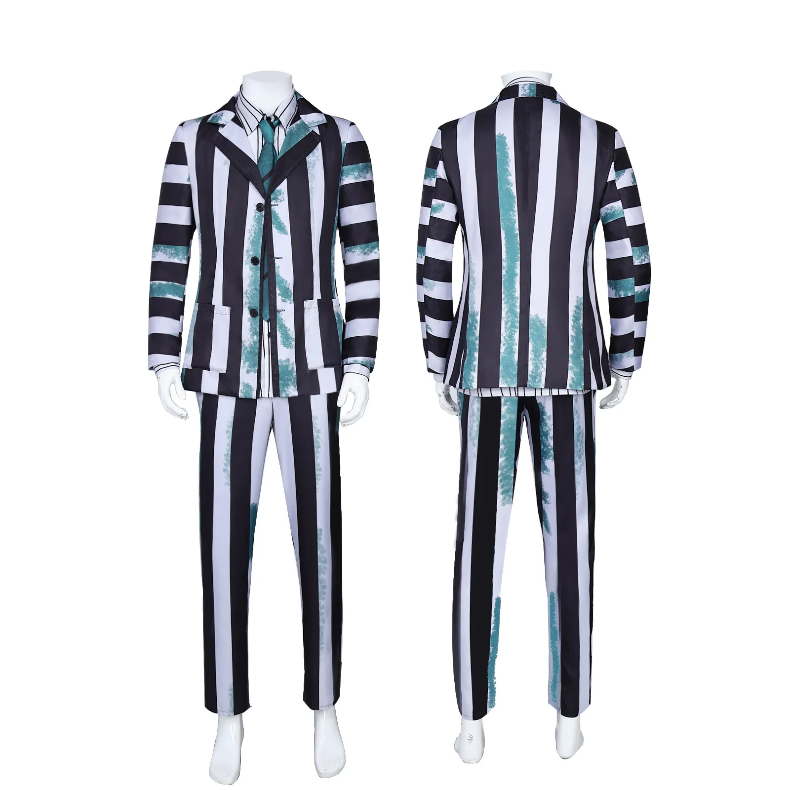 Lydia Cosplay Costume Michael Keaton Striped Suit Outfit From 1988 Tim Burton Movie Halloween Cosplay Set
Lydia Cosplay Costume Michael Keaton Striped Suit Outfit From 1988 Tim Burton Movie Halloween Cosplay Set