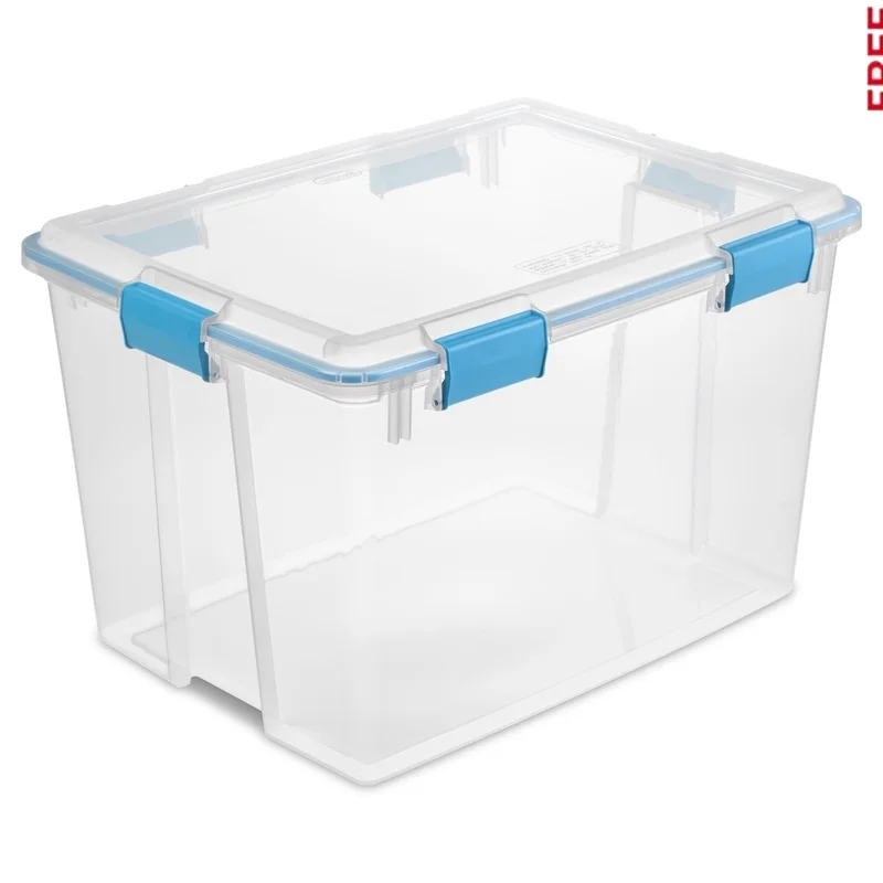 Weather-Resistant Clear Storage Bin with Lid 80 Quart Gasket Box Ideal Organizing Bedding Documents Keepsakes Dust Moisture
Weather-Resistant Clear Storage Bin with Lid 80 Quart Gasket Box Ideal Organizing Bedding Documents Keepsakes Dust Moisture