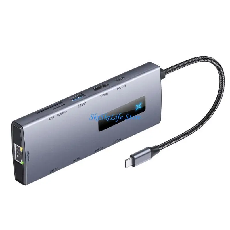 E65E Многофункциональная станция док -станции 10 в 1 тип C Hubs до 4K при 60 Гц + USB3.0 + RJ45 + SDTF + PD100W Заряд
E65E Многофункциональная станция док -станции 10 в 1 тип C Hubs до 4K при 60 Гц + USB3.0 + RJ45 + SDTF + PD100W Заряд