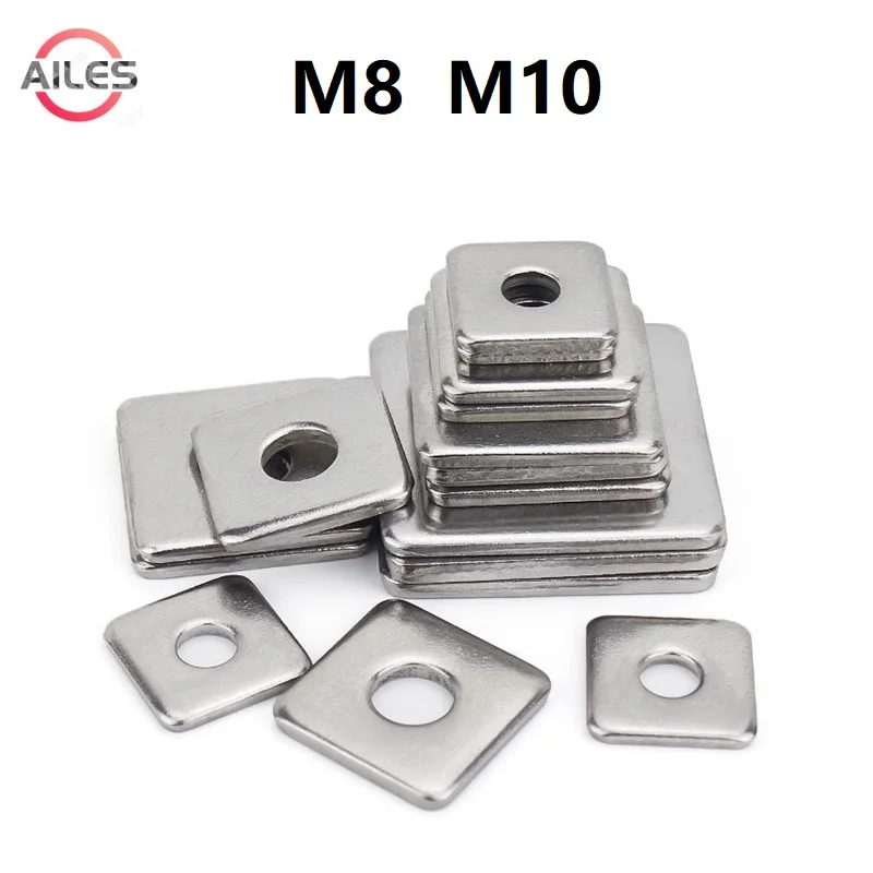 304 Stainless Steel M8 M10 Square Washer Nonstandard Flat Washer 1.5mm 2mm 3mm 4mm Thickness
304 Stainless Steel M8 M10 Square Washer Nonstandard Flat Washer 1.5mm 2mm 3mm 4mm Thickness