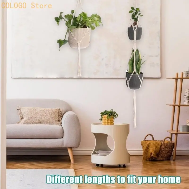 Plant Hanger Cotton Rope Indoor Hanging Planter Basket Wall Hanging Flower Pots D0LD
Plant Hanger Cotton Rope Indoor Hanging Planter Basket Wall Hanging Flower Pots D0LD