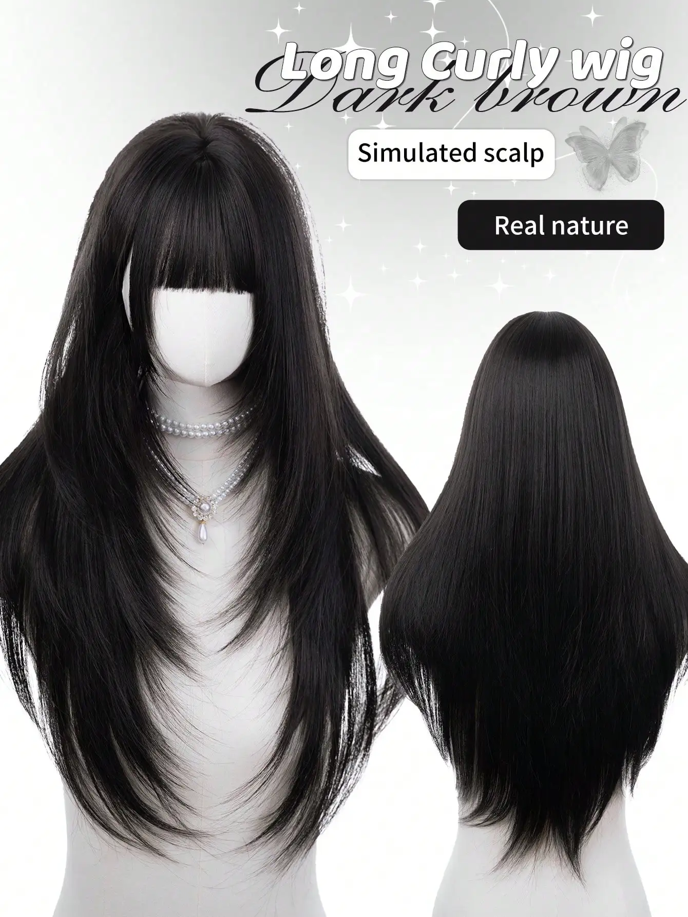 26-Inch Long Synthetic Wig Featuring A Natural Straight Style A Stunning Gold. Designed With Bangs , This False Hairpiece Is Perfect For Ms Daily Use, Offering A Natural And Realistic Appearance That Mimics Gift For Ladies.
26-Inch Long Synthetic Wig Featuring A Natural Straight Style A Stunning Gold. Designed With Bangs , This False Hairpiece Is Perfect For Ms Daily Use, Offering A Natural And Realistic Appearance That Mimics Gift For Ladies.