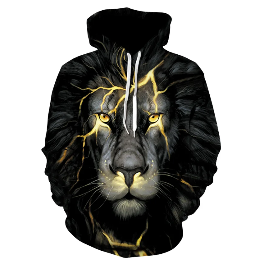 The lightning lion Hoodies Men/Women Sweatshirt 3D Print animal Tracksuit Male Long Sleeve Hooded Casual Tops Funny Pullovers
The lightning lion Hoodies Men/Women Sweatshirt 3D Print animal Tracksuit Male Long Sleeve Hooded Casual Tops Funny Pullovers