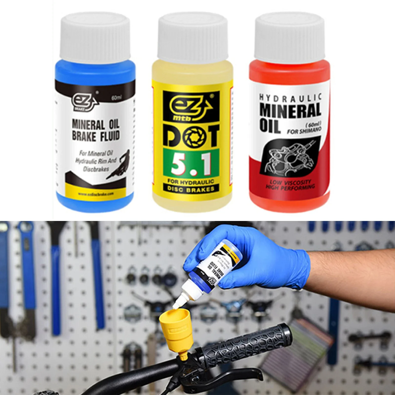 EZMTB Bicycle Brake Fluid Bike Mineral Oil DOT Hydraulic Brake Fluid Cycling Parts Use With Professionally Oiled Pistons
EZMTB Bicycle Brake Fluid Bike Mineral Oil DOT Hydraulic Brake Fluid Cycling Parts Use With Professionally Oiled Pistons