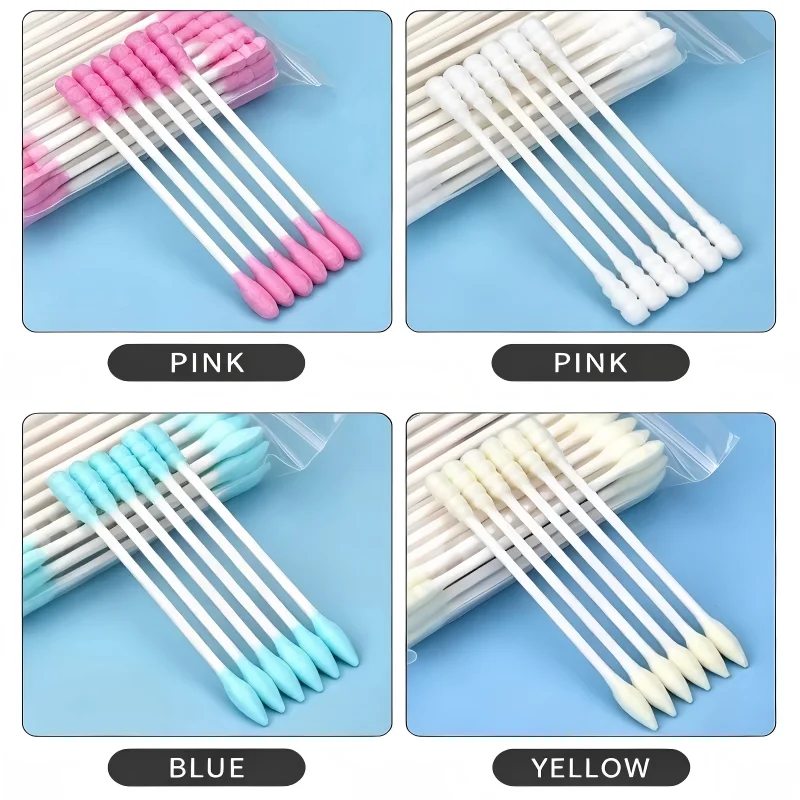 100/300/500Pcs Double Headed Pointed Round Head Spiral Head Mixed Head Colored Paper Stick Beauty Makeup Remover Cotton Swab
100/300/500Pcs Double Headed Pointed Round Head Spiral Head Mixed Head Colored Paper Stick Beauty Makeup Remover Cotton Swab