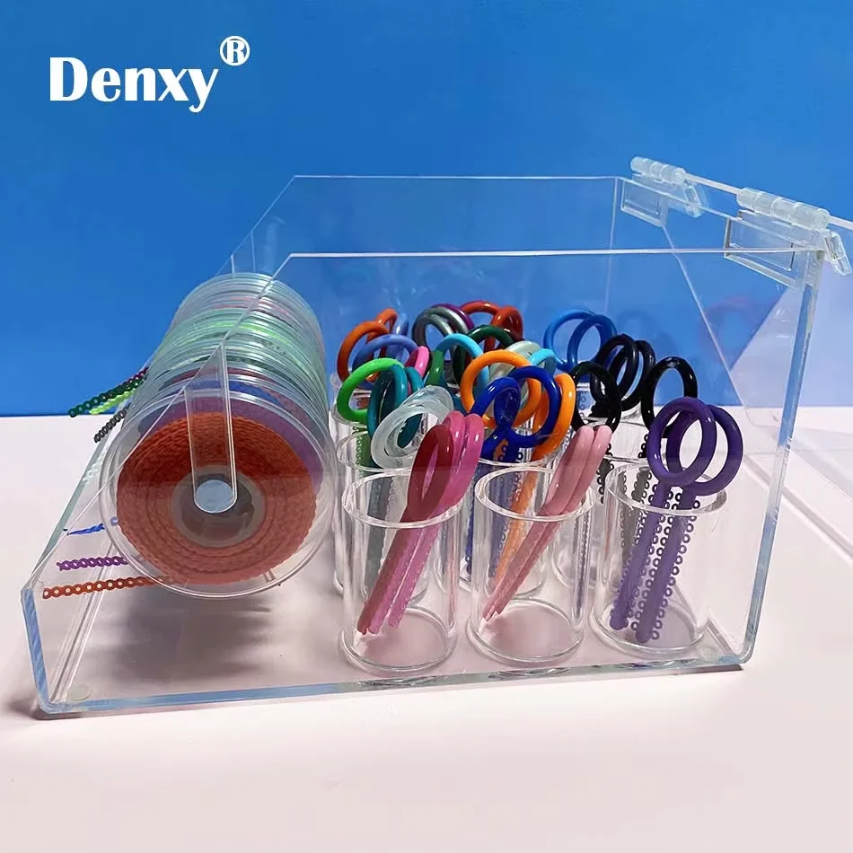 Elastic Box Acrylic Thicker Denxy A+Quality Dental ligature tie Elastic chain Placing Box Power Chain O RING Orthodontic Bracket
Elastic Box Acrylic Thicker Denxy A+Quality Dental ligature tie Elastic chain Placing Box Power Chain O RING Orthodontic Bracket
