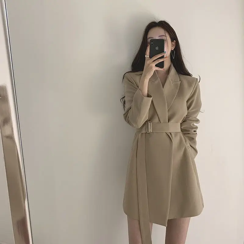 New Style of Suit Spring and Autumn Style Slim Mid-length Belt Suit Jacket for Women
New Style of Suit Spring and Autumn Style Slim Mid-length Belt Suit Jacket for Women