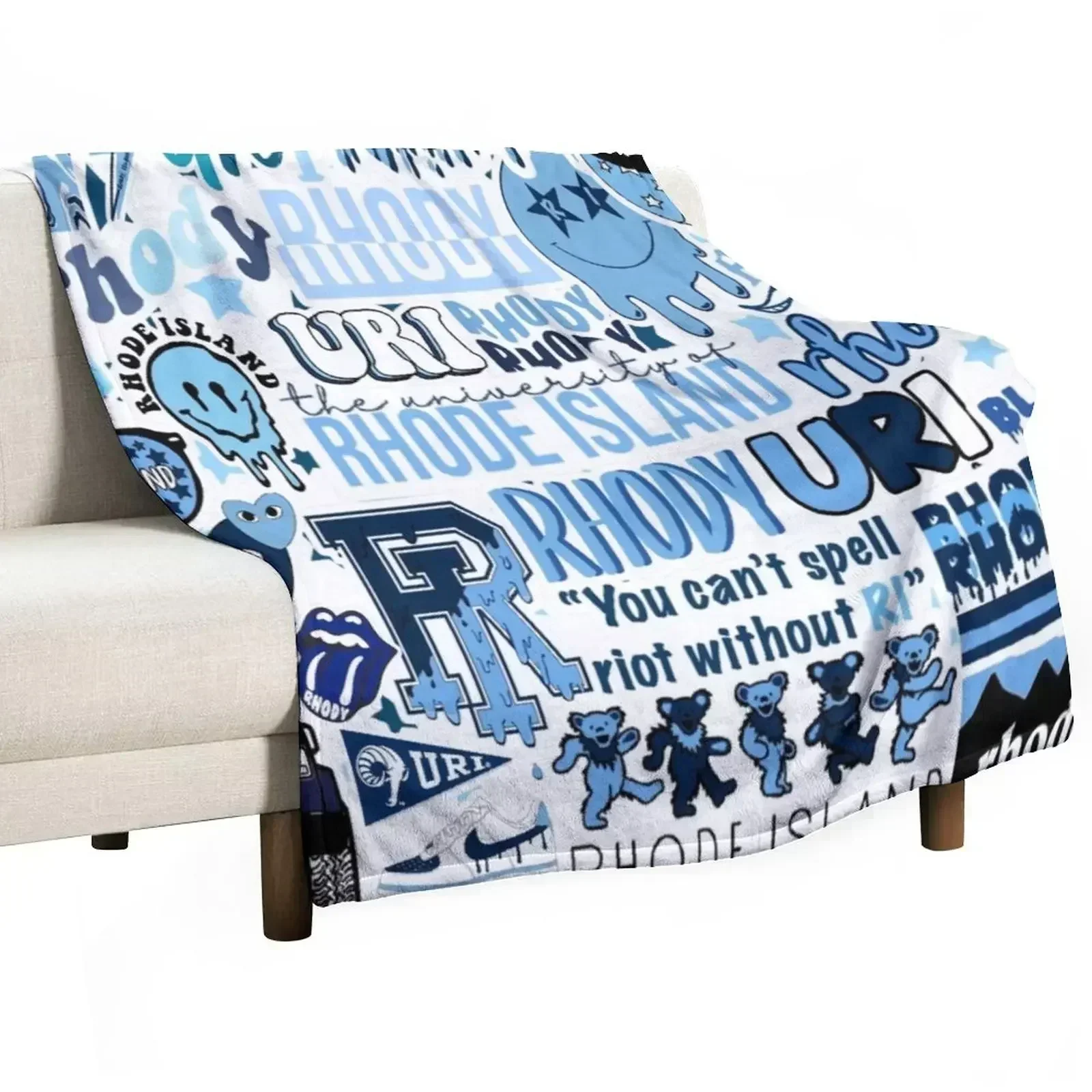 URI Collage Design Throw Blanket Portable Lightweight Blanket for Travel Camping
URI Collage Design Throw Blanket Portable Lightweight Blanket for Travel Camping
