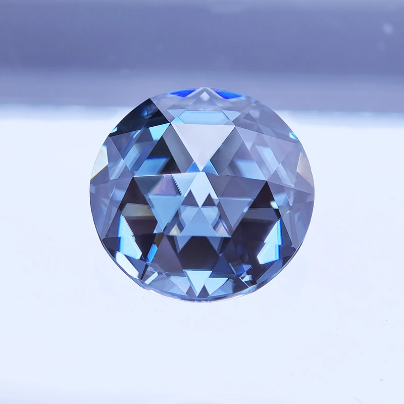Moissanite Royal Blue Color Round Shape Double Faced Rose Cut Charms Beads for DIY Jewelry Making Materials with GRA Certificate
Moissanite Royal Blue Color Round Shape Double Faced Rose Cut Charms Beads for DIY Jewelry Making Materials with GRA Certificate
