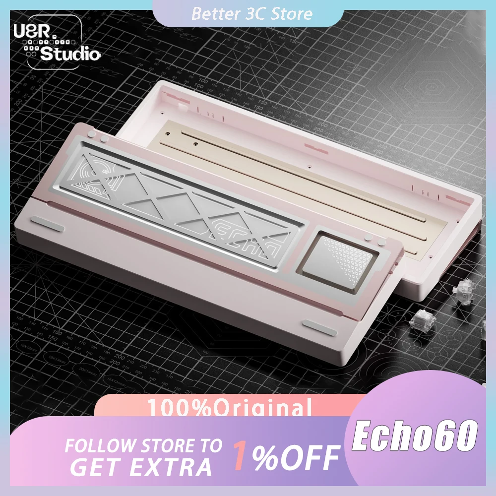 UR Studio Echo60 Mechanical Keyboard Case Aluminium Alloy Quick-release Structure Keyboard Shell For GH60 Custom PC Gamer Gifts
UR Studio Echo60 Mechanical Keyboard Case Aluminium Alloy Quick-release Structure Keyboard Shell For GH60 Custom PC Gamer Gifts