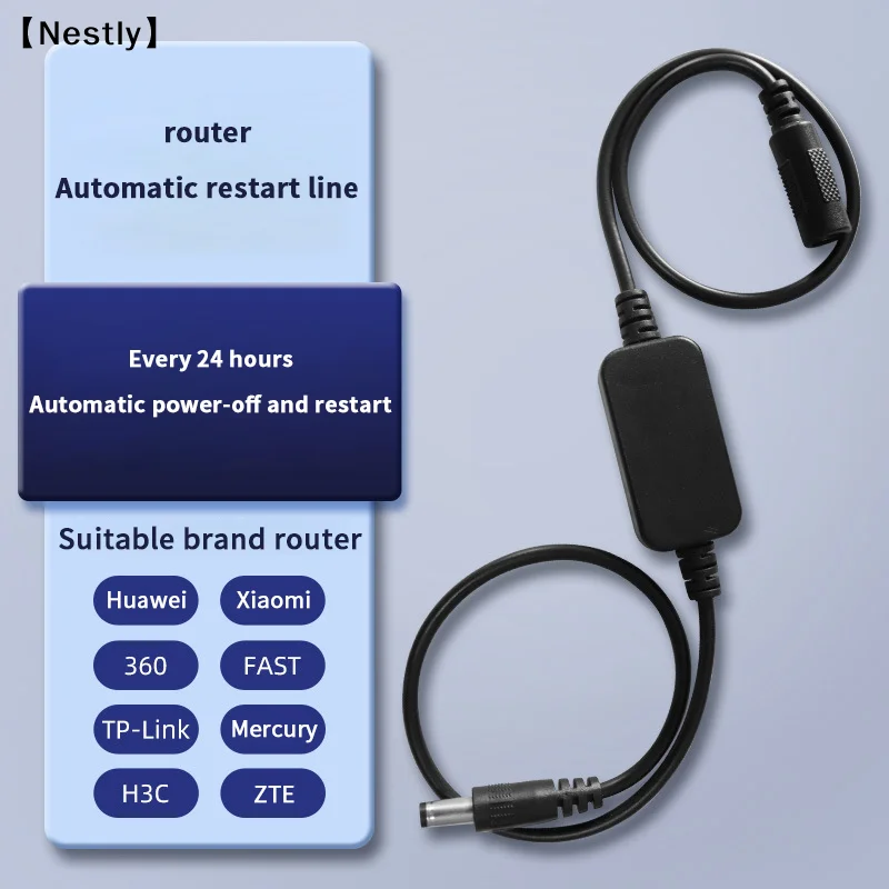 24H Automatic Power Off Reset DC 5V-15V Rout-er Rebooter WiFi Reset Router Timing Restart Module Timing〔Nest〕