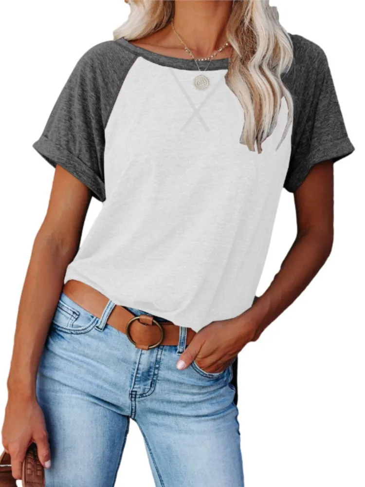 T-shirts For Women 2024 New Short Sleeve Solid Color Tees And Round Neck Casual Loose Fashion Elegant Female's Top Spring Summer
T-shirts For Women 2024 New Short Sleeve Solid Color Tees And Round Neck Casual Loose Fashion Elegant Female's Top Spring Summer