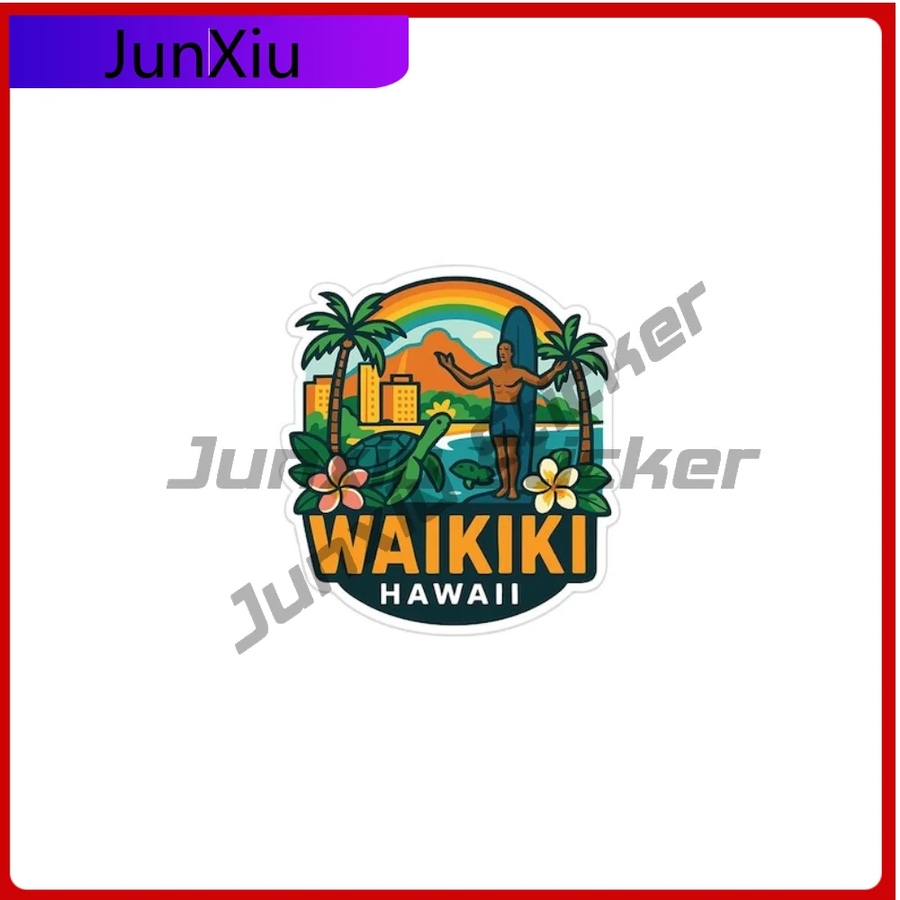 Waikiki Hawaii Travel Sticker Vinyl Sunscreen Decal Accessories Caravan Windshield Bumper Truck Electric Scooter Decoration Fun
Waikiki Hawaii Travel Sticker Vinyl Sunscreen Decal Accessories Caravan Windshield Bumper Truck Electric Scooter Decoration Fun