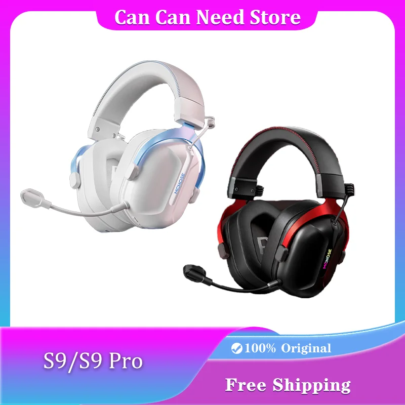 S9/S9 Pro Gaming Headphones Tri-mode Wireless RGB Headset USB7.1 Noise Reduction Low Delay E-sports Earphones Gamer Accessories
S9/S9 Pro Gaming Headphones Tri-mode Wireless RGB Headset USB7.1 Noise Reduction Low Delay E-sports Earphones Gamer Accessories