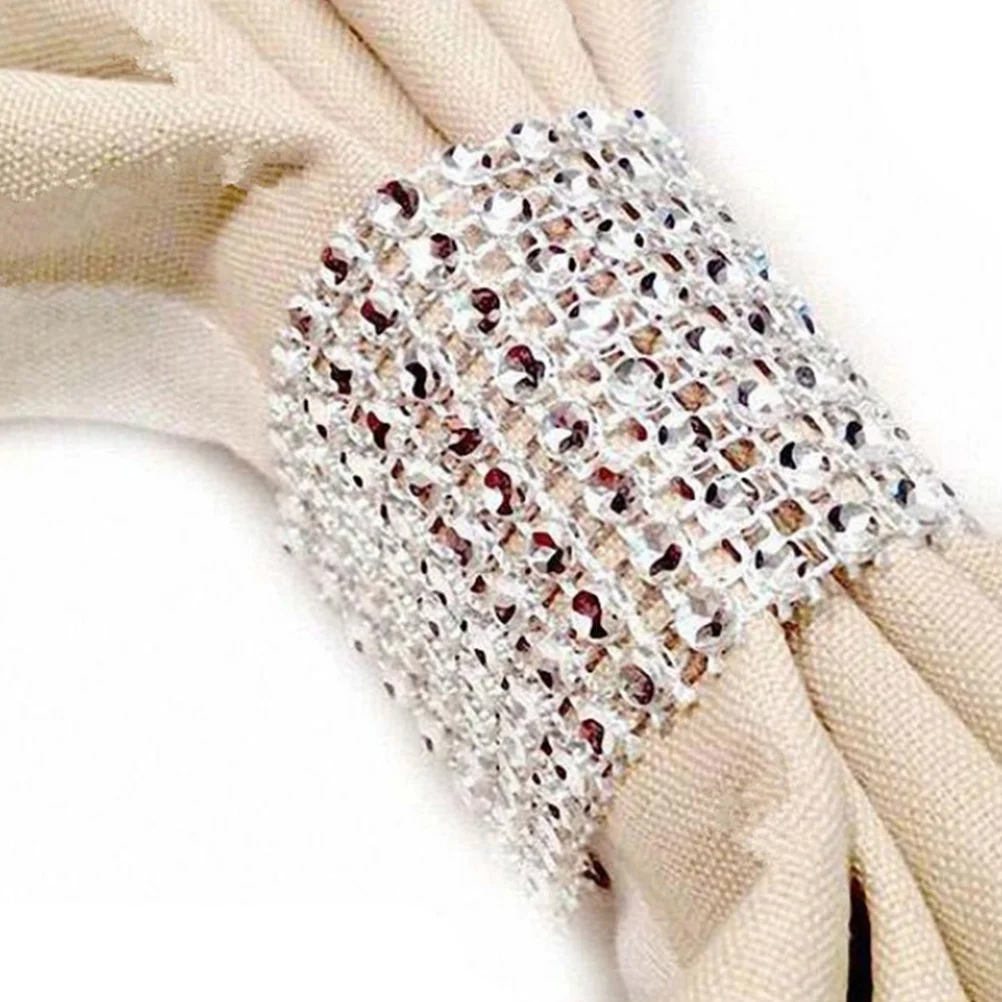 40Pcs Decorative Napkin Rings 8 Row Rhinestones High Class Wedding Birthday Shower DIY Silver Napkin Ring
40Pcs Decorative Napkin Rings 8 Row Rhinestones High Class Wedding Birthday Shower DIY Silver Napkin Ring
