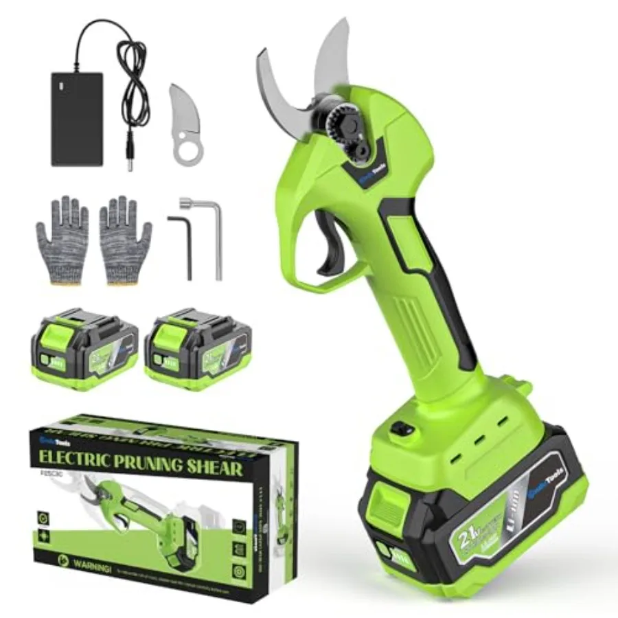 Electric Pruning Shears Battery Powered Cordless Pruner Branch Cutter for Gardening Tree Pruning with 2×4.0Ah Batteries Brushle
Electric Pruning Shears Battery Powered Cordless Pruner Branch Cutter for Gardening Tree Pruning with 2×4.0Ah Batteries Brushle