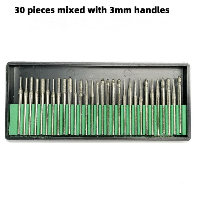 30 box packed diamond grinding needles, nail art, jade polishing heads, brazed grinding rods, hand electric drill carving tools
30 box packed diamond grinding needles, nail art, jade polishing heads, brazed grinding rods, hand electric drill carving tools