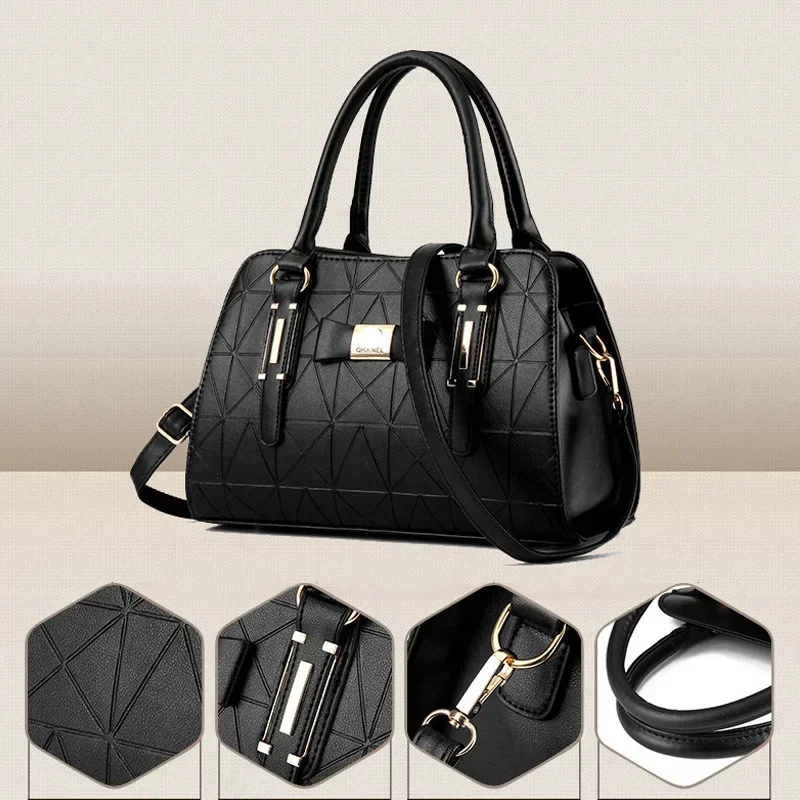 Fashion Handbag New Women Leather Bag Large Capacity Shoulder Bags Casual Tote Simple Top-handle Hand Bags
Fashion Handbag New Women Leather Bag Large Capacity Shoulder Bags Casual Tote Simple Top-handle Hand Bags