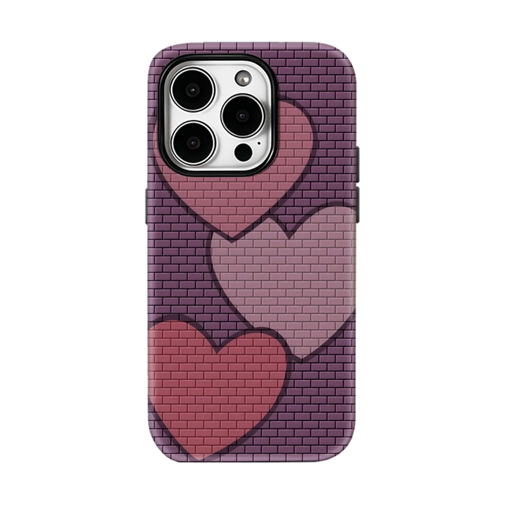 Brick Heart Graffiti Phone Case for IPhone 17 16 15 14 13 Pro Max Plus for Magnetic Single Double-layer Tough Case
Brick Heart Graffiti Phone Case for IPhone 17 16 15 14 13 Pro Max Plus for Magnetic Single Double-layer Tough Case